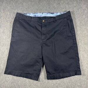 Tommy Bahama Boracay Chino Shorts Mens 36 Dark Navy Blue Cotton Stretch Resort